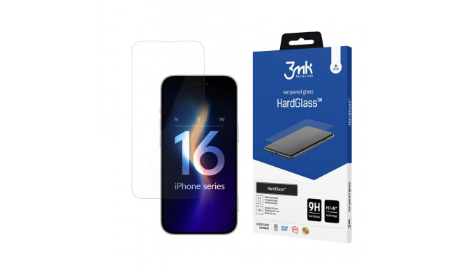 Tempered glass 3mk HardGlass for iPhone 16 Plus