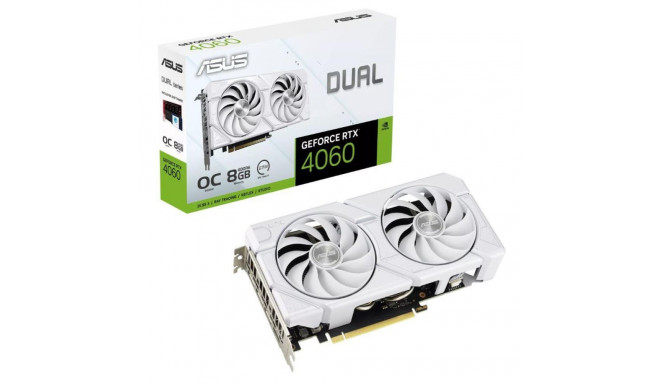 VGA PCIE16 RTX4060 8GB GDDR6/RTX4060-O8G-EVO-WHITE ASUS