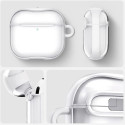 Airpods laadimiskarbiümbris Spigen AirPods 4 Ultra hybrid, valge/läbipaistev