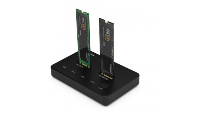Station / Replicator 2x M.2 NVME+SATA SSD up to 10Gbps
