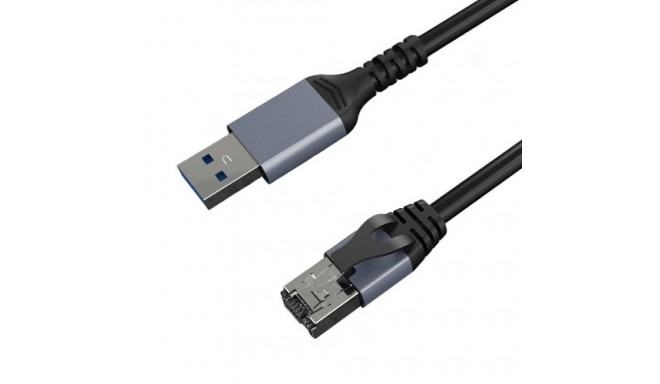 Internet cable CAT6 UTP, USB3.0 Type-A - RJ45, 7.5 m