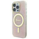 Guess GUHMP16XH4STP iPhone 16 Pro Max 6.9" pink hard case IML 4G MagSafe