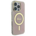 Guess GUHMP16XH4STP iPhone 16 Pro Max 6.9" pink hard case IML 4G MagSafe