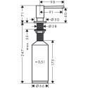 Soap dispenser Hansgrohe A41 40438800