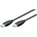 goobay Cable USB 3.0 Plug A - Plug A black, 3 Meter