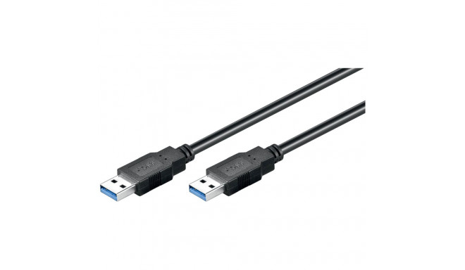goobay Cable USB 3.0 Plug A - Plug A black, 3 Meter