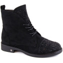 Boots with zircons Potocki W WOL176 black (41)