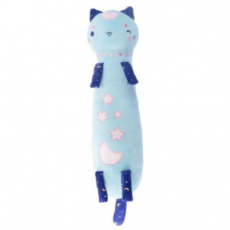 Mascot Momomi Glow in the dark cat blue 60 cm