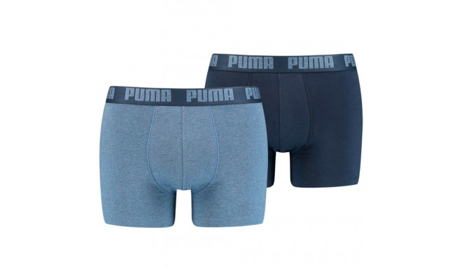 Bokserki męskie Puma Basic Boxer 2P niebieskie, granatowe 906823 36 XL