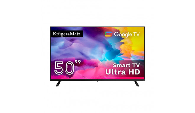 Kruger&Matz 50" UHD Google TV DVB-T2/T/C H.265 HEVC teler