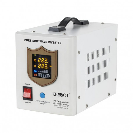 Uninterruptible power supply KEMOT PROsinus-500 converter with pure sine wave and charging function 