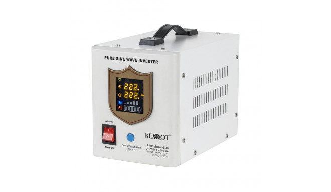 Uninterruptible power supply KEMOT PROsinus-500 converter with pure sine wave and charging function 