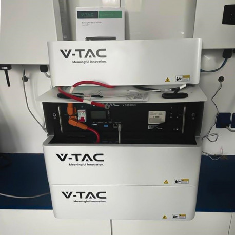 RIIUL seisev energiasalvesti V-TAC VT48100E-P2 moodulriiul 5,12kWh 5 moodulit maksimaalselt (SKU 115