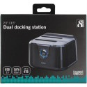 Deltaco MAP-GD35U3 storage drive docking station USB 3.2 Gen 1 (3.1 Gen 1) Type-A Black