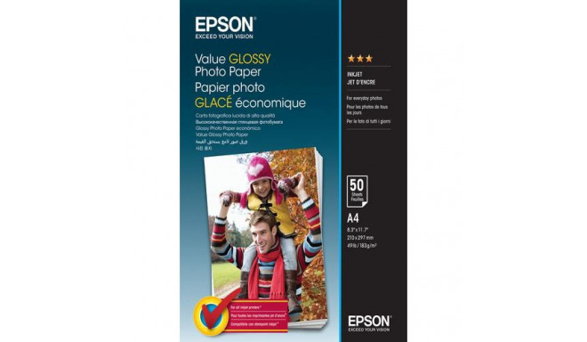 Epson Value Glossy Photo Paper - A4 - 50 sheets