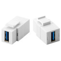 Keystone Module 2x USB3.0 female, 18.9 mm width
