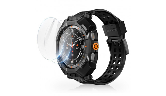 SUPCASE UNICORN BEETLE PRO & TEMPERED GLASS 2-PACK SAMSUNG GALAXY WATCH ULTRA (47 MM) BLACK