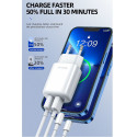 Jellico EU02 12W 2x USB 2.4A Plug Fast Adaptive Charger Universal for all Mobile Devices White