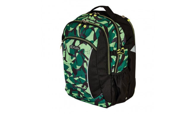 Herlitz Ultimate Camo backpack School backpack Black, Green Polyester