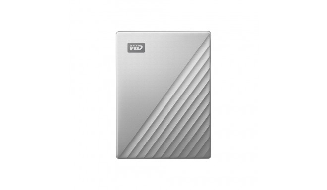 WD My Passport Ultra 2TB hõbedane USB-C/USB3.0 HDD 2.5-tolline metallviimistlusega kaasaskantav väli