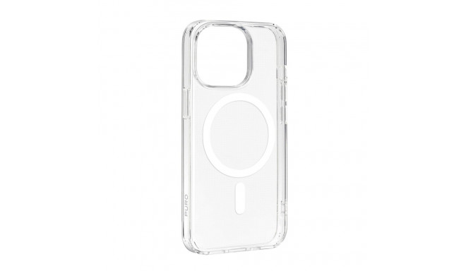 Puro Lite Mag MagSafe Silicone Case for iPhone 15 Pro Max - Transparent