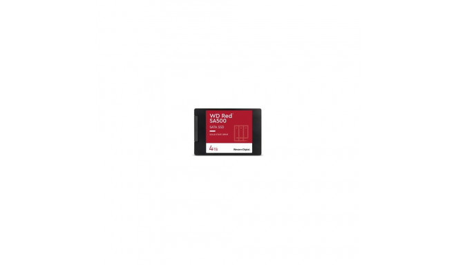 SSD|WESTERN DIGITAL|Red SA500|4TB|SATA 3.0|Write speed 520 MBytes/sec|Read speed 560 MBytes/sec|2,5"