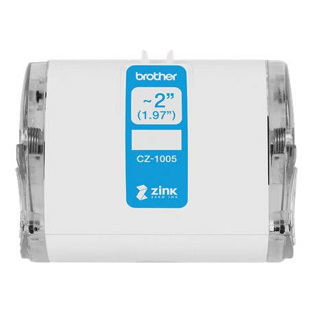 Brother CZ1005 -kleebislint, 50 mm x 5 m, valge