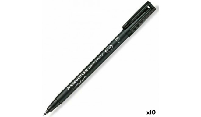 Permanent marker Staedtler Lumocolor 318-9 Black (10 Units)