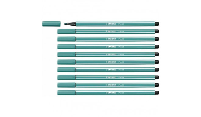 Felt-tip pens Stabilo Pen 68 Turquoise (10 Pieces)