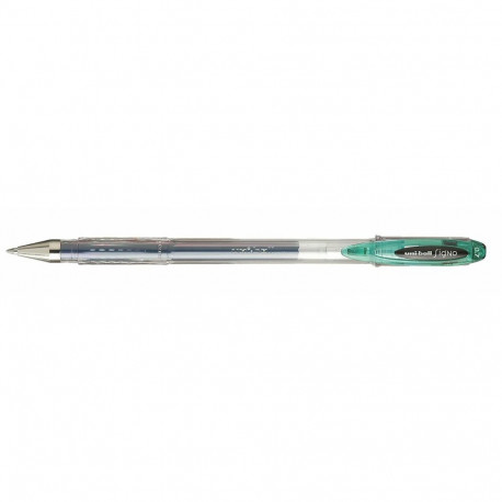 Liquid ink pen Uni-Ball Rollerball Signo Basicos UM-120 Green 0,5 mm (12 Pieces)