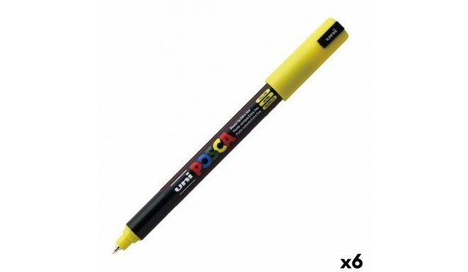 Felt-tip pens POSCA PC-1MR Yellow (6 Units)