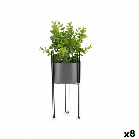 Decorative Plant Ibergarden QY-H096 QY-H096 Metal Plastic Eucalyptus 14 x 40 x 14 cm (8 Units)