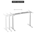 Adjustable Height Table Frame Up Up Bjorn, White