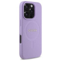 Guess GUHMP16XPSAHMCU iPhone 16 Pro Max 6.9" purple/purple hardcase Saffiano MagSafe
