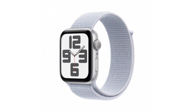 Watch SE GPS 44mm Silver Aluminium Case with Blue Cloud Sport Loop