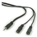 Gembird CABLE AUDIO SPLITTER 3.5MM/5M BLACK CCA-415