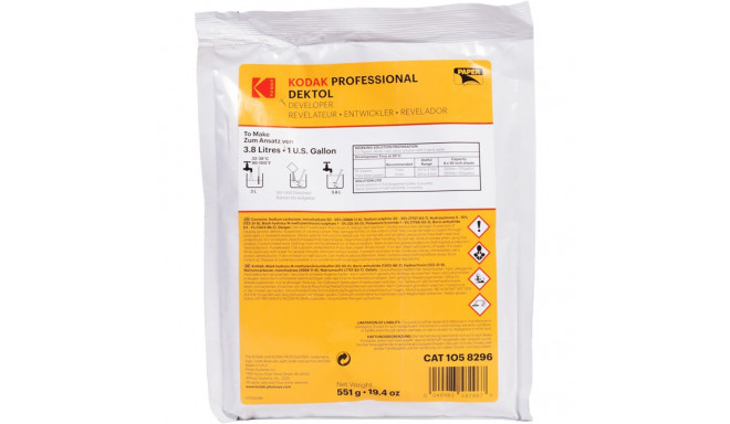 KODAK PROFESSIONAL DEKTOL PAPER DEVELOPER POWDER TO MAKE 3.8L