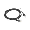 PATCHCORD CAT.5E UTP 1.5M BLACK FLUKE PASSED LANBERG