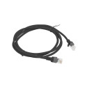 PATCHCORD CAT.5E UTP 1.5M BLACK FLUKE PASSED LANBERG