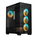 Case|GIGABYTE|GB-C500P ST|MidiTower|Case product features Transparent panel|ATX|MicroATX|MiniITX|Col