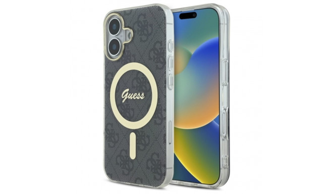 Guess GUHMP16MH4STK iPhone 16 Plus 6.7" must kõvakate IML 4G MagSafe