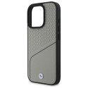 BMW BMHMP16X23RDCLG iPhone 16 Pro Max 6.9" gray/gray hardcase Sign Leather Textured and Line MagSafe
