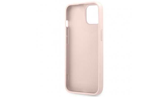 Guess GUHCP13M4GMGPI iPhone 13 6.1" roosa kõvakorpus 4G suur metallist logo