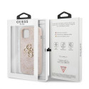 Guess GUHCP13M4GMGPI iPhone 13 / 14 / 15 6.1" pink/pink hardcase 4G Big Metal Logo