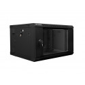 Cabinet installation hanging two sections 19 6U 600x600mm black