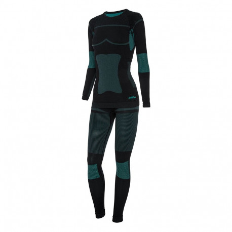 Viking naiste termoaluspesu Ilsa 500-15-1977-70 komplekt S, must-roheline