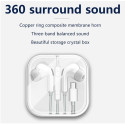 Jellico X12 In-Ear Music and Calls Headset USB-C (Type-C) 1.2m Cable with Microphone and Remote Whit