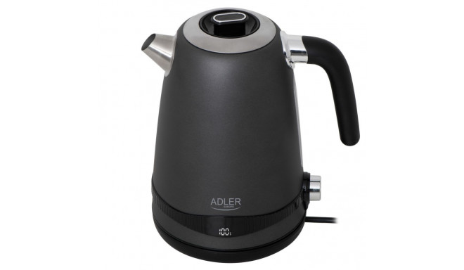 Adler Kettle | AD 1295g SS | Electric | 2200 W | 1.7 L | Stainless Steel | 360 rotational base | Gre