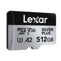 LEXAR MICROSDXC PROFESSIONAL SILVER PLUS UHS-I/U3/A2/4K R205/W150 (V30) 512GB