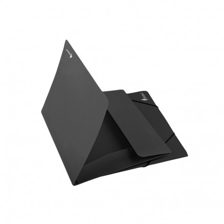 Plastmapp kummiga FORPUS A4 must